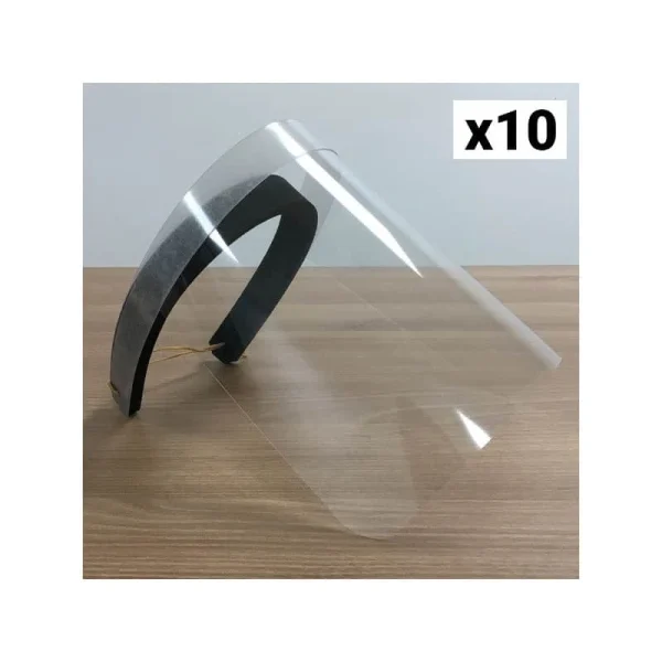 AUTRES MARQUES SKINPACK Lot De 10 Visières Transparentes TU – SKINPACKVISIEREX10 soldes pas cher 1